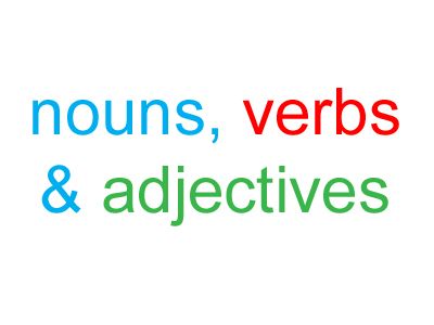 nouns-verbs-adj